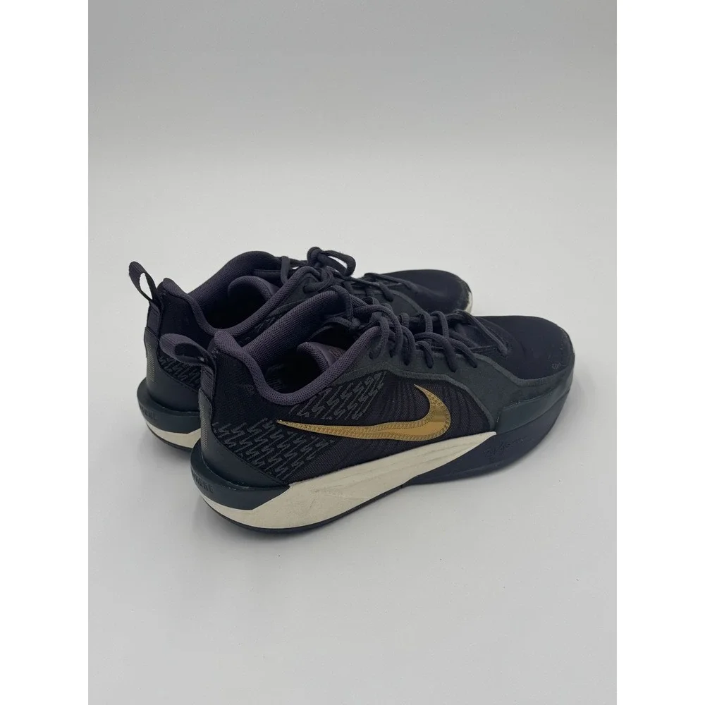 Nike Sabrina 2 KC GS Kid US 6 Basketball Shoes Dark Raisin Metallic Gold Sneaker